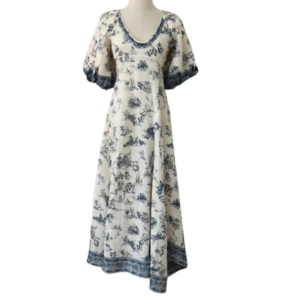 ALEMAIS CASA MIDI DRESS US 6 - Picture 6 of 9